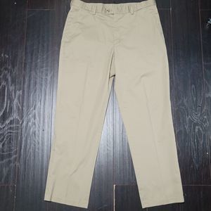 Perry Ellis Portfolio Pants Mens 38x34 Actual Sz 38x31 Biege Preppy Acad…